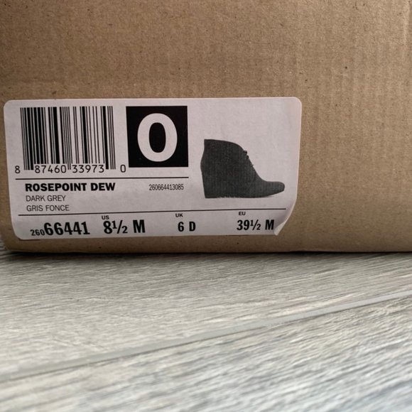 Clarks Suede Ankle Boots Dark Grey - Picture 6 of 6